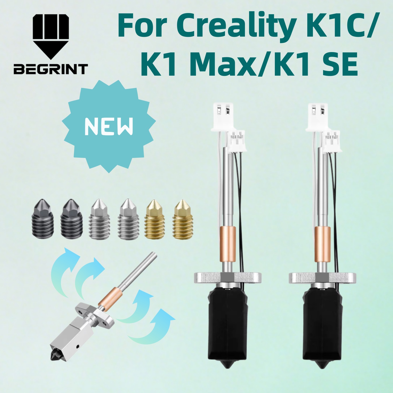 High Flow Ceramic Hotend - أحدث مجموعة كتل تسخين سيراميكية لطابعات
